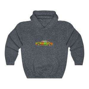 Kelly Green Rusty Ghia | Unisex Heavy Blend™ Hooded Sweatshirt