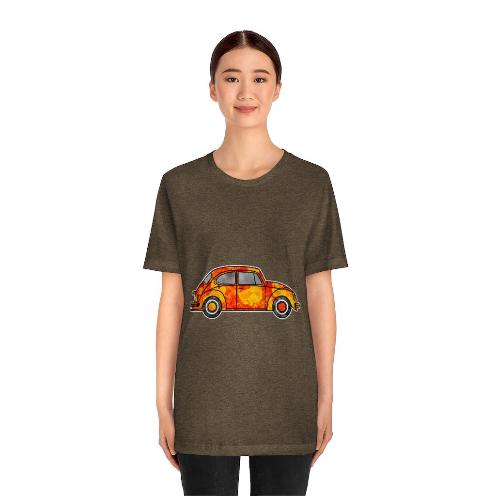 Pumpkin Orange Rusty Bug | Unisex Jersey Short Sleeve Tee