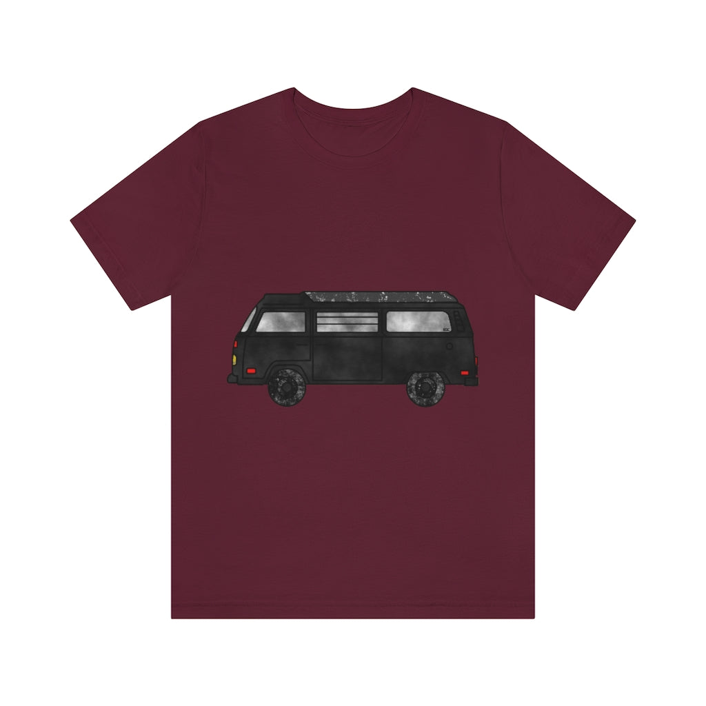 Midnight Black Dusty Bay Camper | Unisex Jersey Short Sleeve Tee