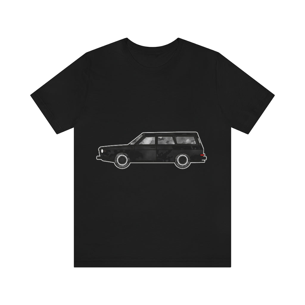 Midnight Black Dusty Squareback | Unisex Jersey Short Sleeve Tee