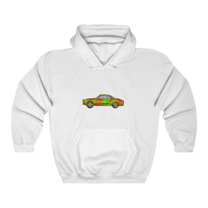 Kelly Green Rusty Ghia | Unisex Heavy Blend™ Hooded Sweatshirt