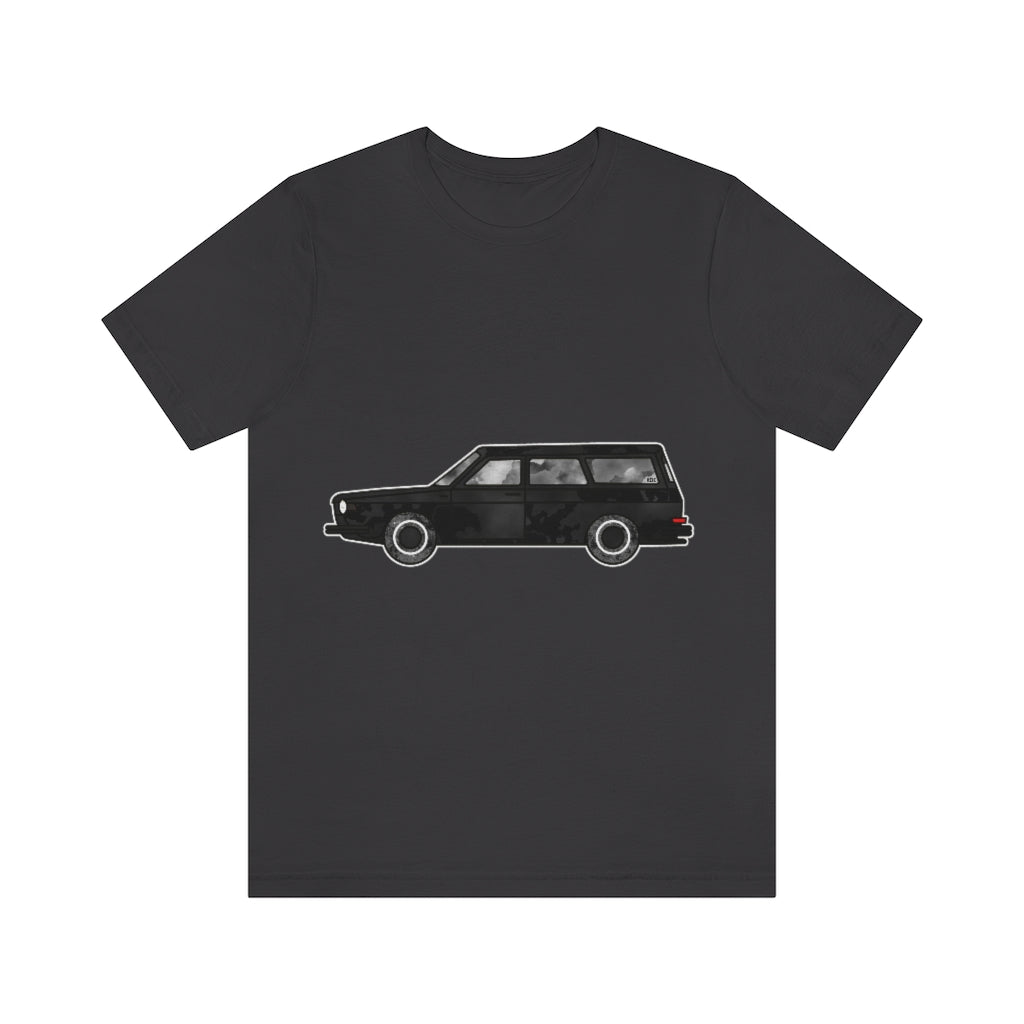 Midnight Black Dusty Squareback | Unisex Jersey Short Sleeve Tee