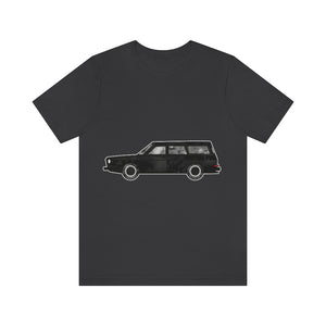 Midnight Black Dusty Squareback | Unisex Jersey Short Sleeve Tee