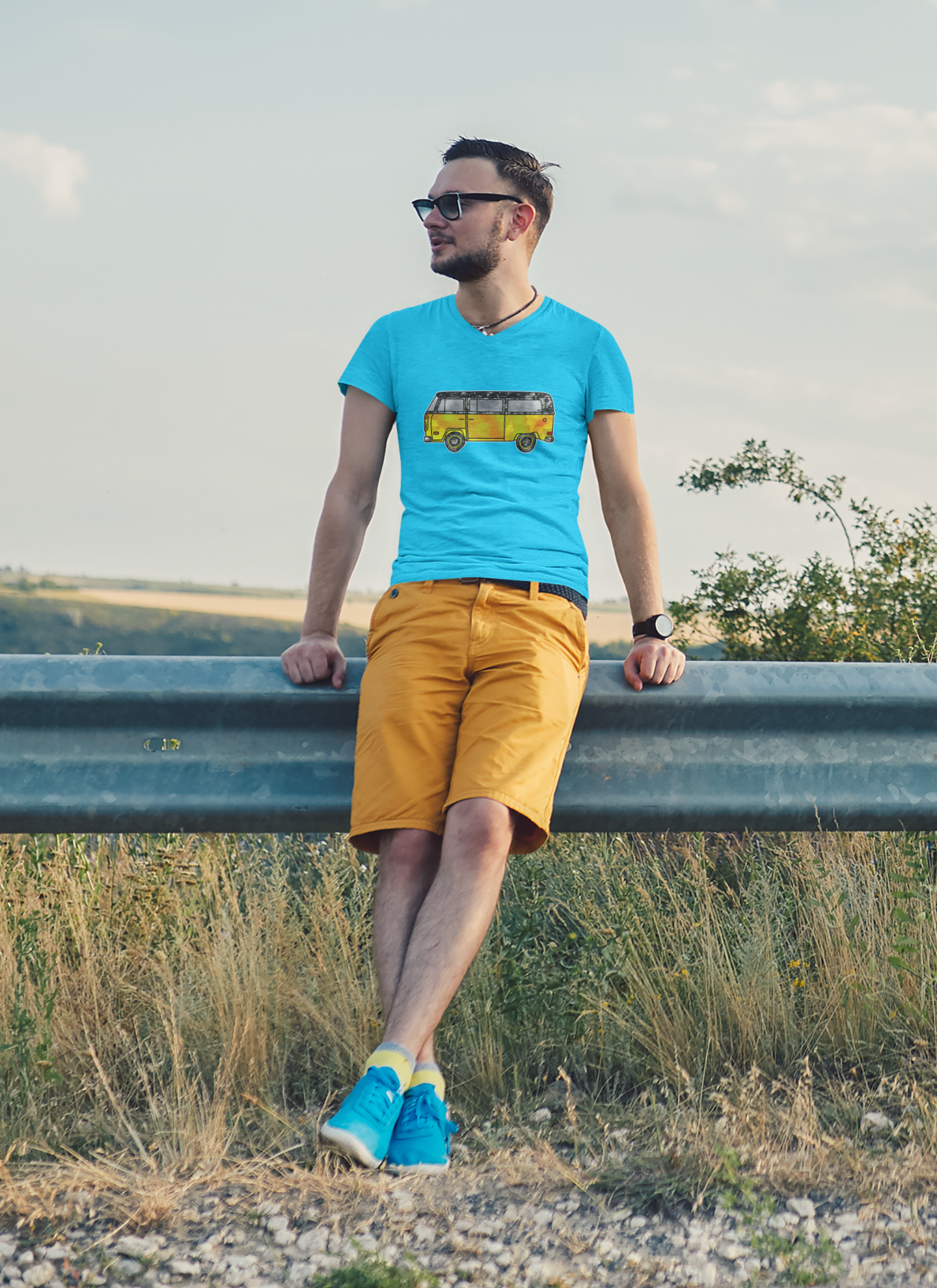 Sunshine Yellow Rusty Bay Kombi | Unisex Jersey Short Sleeve Tee